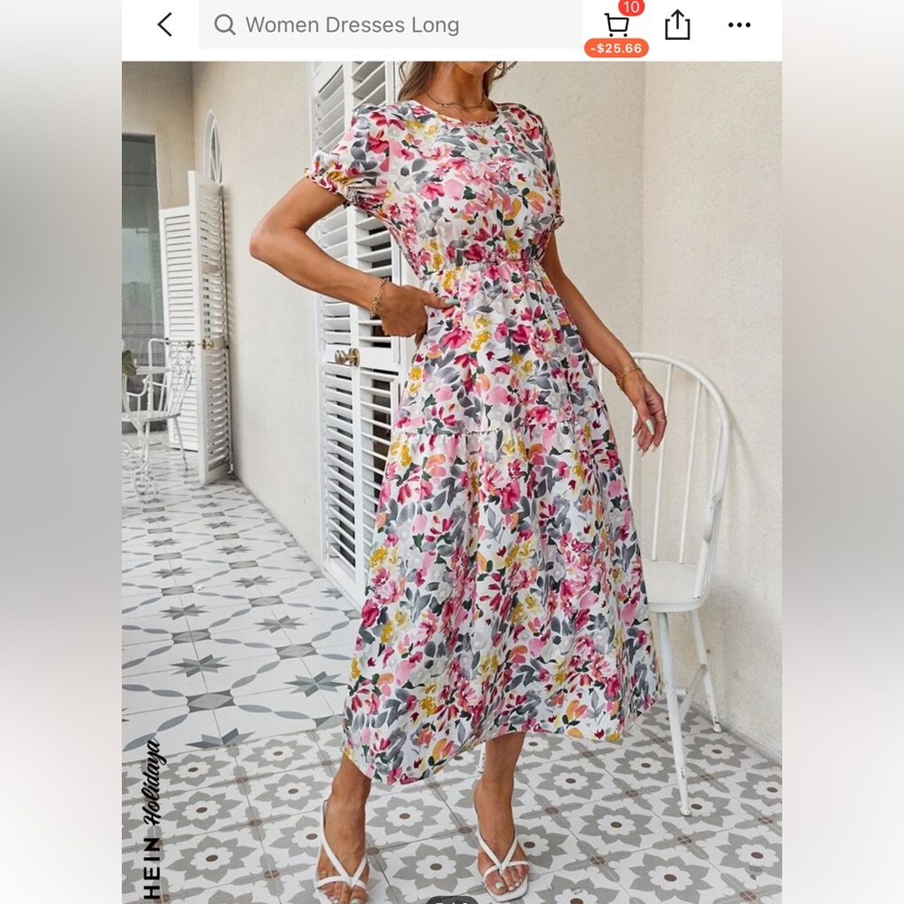 Long floral dress